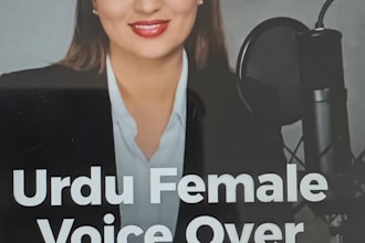 do professional urdu female voice over and narration