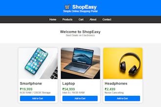 e commerce website for business