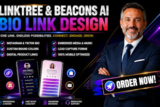 setup custom linktree, beacons ai bio link for your instagram and tiktok