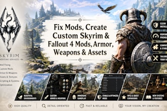 fix mod make custom skyrim mod fallout 4 mod foundry vtt, armor weapon asset