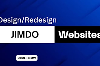 create a modern jimdo website design or redesign