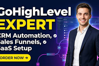 set up gohighlevel CRM automation, funnels and saas mode