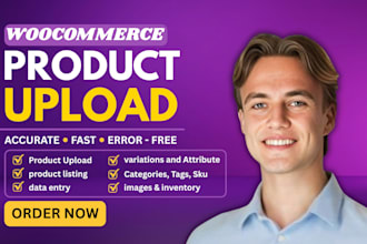 do woocommerce product upload and product listing