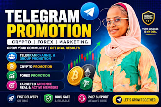 do telegram promotion,telegram marketing, crypto and forex promotion