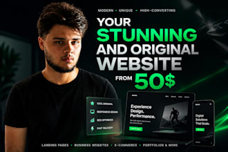 create a stunning website for you