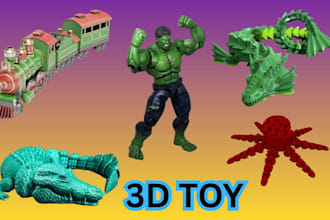 create flexible articulated toy animal fidget toy for 3d printing