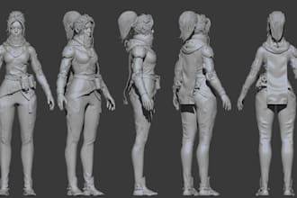 do game character design, unity game level, open map world, game asset