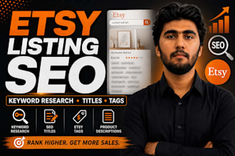 optimize your etsy listings with SEO keyword research, titles and tags