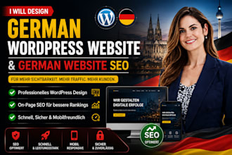 build german wordpress website design german website, SEO for german business