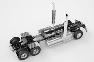 design truck chassic,trailer or semi truck cad,vehicle frame,concept 3d design