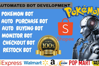 code pokemon center bot auto purchase bot checkout bot amazon bot target