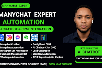 setup gohighlevel manychat ai chatbot for instagram, facebook and whatsapp