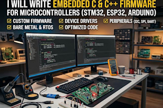 write embedded c firmware for microcontroller