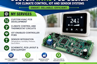 custom hvac pcb design for climate control, iot and sensor systems
