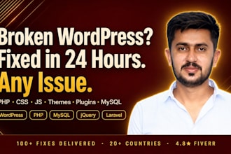 fix wordpress, php errors, issues and customization