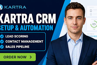 kartra CRM setup for automated lead scoring customer segmentation sales pipeline