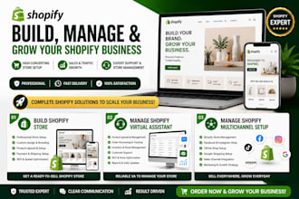 build shopify manage virtual assistant, manage shopify multichannel setup