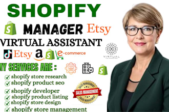 build shopify manage virtual assistant, manage shopify multichannel setup
