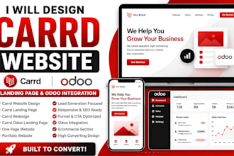 design carrd website, carrd odoo landing page, carrd landing page redesign carrd