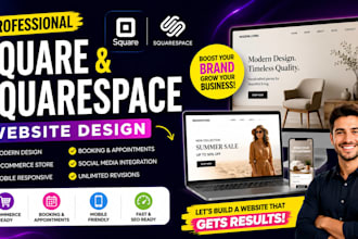 build square website design square online store, design squarespace website