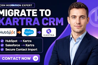 migrate hubspot or salesforce to kartra CRM with contact import