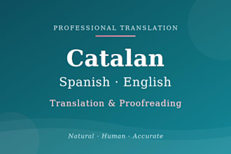 translate catalan, spanish and english naturally