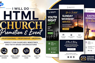 do html church promotion and event