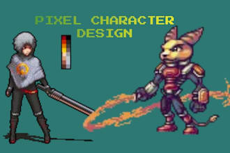 design pixel art characters and sprite sheets for your game