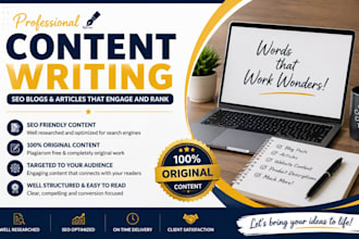 write SEO blog posts and articles that rank on google for UK USA busin