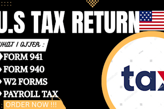 prepare and file irs forms 941, 940, w2, w3, 1099 payroll tax returns