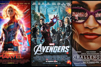 design professional movie posters and cinematic film posters
