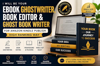 ebook ghostwriter, book editor, ghost book writer