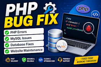 fix PHP mysql bugs, errors and database issues