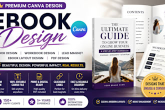 ebook design canva ebook design workbook design lead magnet ebook layout design