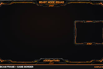 design a custom stream overlay package for twitch and youtube