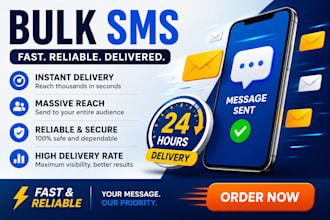 send bulk SMS marketing, SMS blast and text message campaign