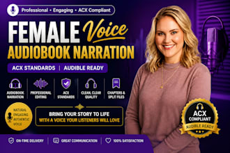 narrate audiobook female voice acx standards audible audiobook narrator