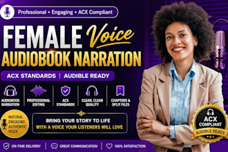 narrate audiobook female voice acx standards audible audiobook narrator