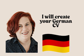 professionally edit and optimize your german resume, CV