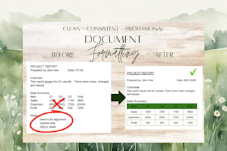 clean up and format your excel or word documents