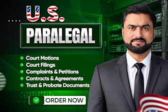 provide professional paralegal and legal drafting services
