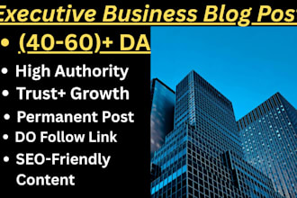 do executive business blog post outreach and link insertion