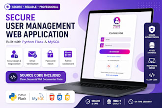 build a secure user management web application