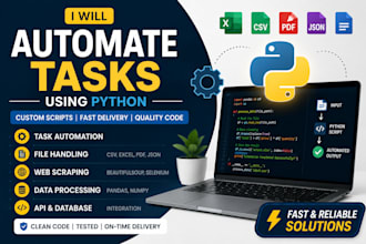 automate tasks using python scripts for your business