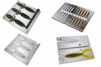 design custom fish lure mold soft plastic bait mold 3d stl for printing
