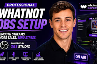 setup obs studio for whatnot vertical streams and live auctions