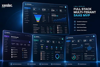 develop a full stack multi tenant saas mvp