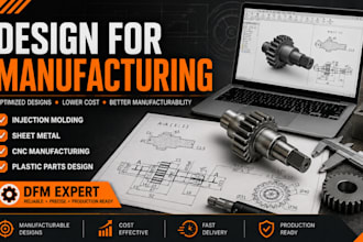 do design for manufacturing dfm, solidworks 3d cad, injection molding design