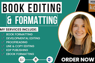 book formatting book editing, manuscript formatting and developmental book edit