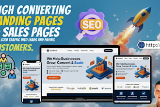 design high converting landing pages or sales pages